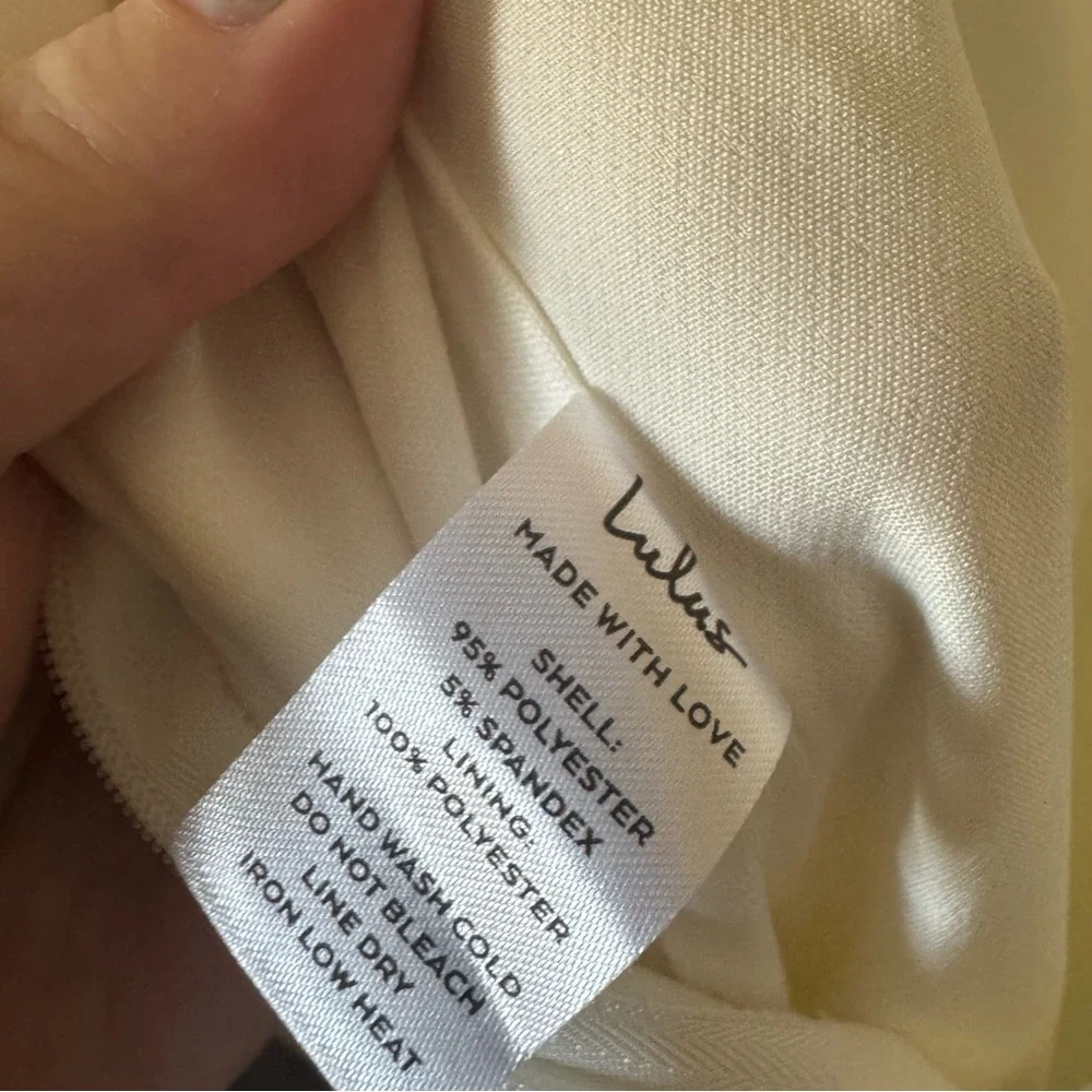 Lulus | Won a Heart White Strapless Wide Leg Jumpsuit - Picture 7 of 7